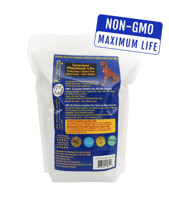 1 (4) Evolution Diet Gourmet Ultra Life With Organic & NON-GMO Ingredients - Dog Kibble EVOLUTION DIET GOURMET ULTRA LIFE PROVEN BEST HEALTH - LONGEST LIFE EXPECTANCY ORGANIC & NON-GMO INGREDIENT DRY KIBBLE FOOD - Image 1